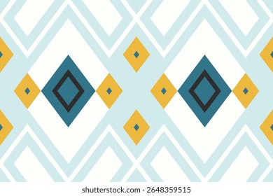 Ethnic tribal Aztec african colorful  background. Seamless tribal pattern, folk embroidery, tradition geometric Aztec ornament. Traditional design for fabric, textile, print, rug, paper