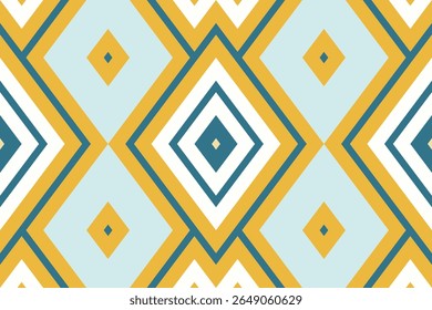 Ethnic tribal Aztec african colorful  background. Seamless tribal pattern, folk embroidery, tradition geometric Aztec ornament. Traditional design for fabric, textile, print, rug, paper