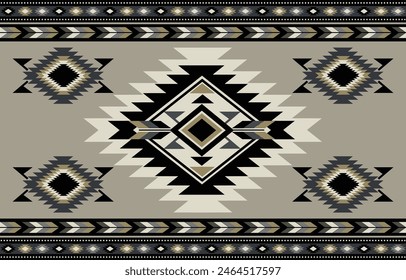 Ethnic tribal Aztec  background. Seamless tribal pattern, folk embroidery, tradition geometric Aztec ornament. Tradition Native and Navaho design for fabric, textile, print, rug, paper