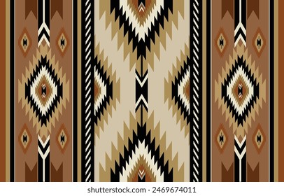 
Etnia tribal azteca de fondo colorido. Patrón tribal sin costuras, bordado popular, adorno azteca geométrico de tradición. Tradición Nativa y diseño Navaho para tela, textil, estampado, alfombra, papel
