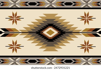 Ethnic tribal Aztec colorful background. Seamless tribal pattern, folk embroidery, tradition geometric Aztec ornament. Tradition Native and Navaho design for fabric, textile, print, rug, paper