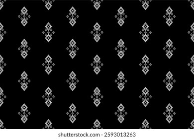 Ethnic tribal Aztec colorful background. Seamless tribal pattern,tradition geometric Aztec ornament. Traditional design for fabric, textile, print, rug, paper. black and white
