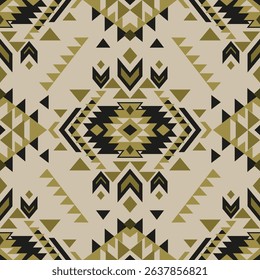Ethnic tribal aztec colorful seamless pattern. Aztec ornament. Tradition Native and Navaho design for fabric, textile, print, rug, paper