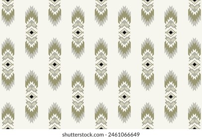 Ethnic tribal Aztec gold background. Seamless tribal pattern, folk embroidery, tradition geometric Aztec ornament. Tradition Native and Navaho design for fabric, textile, print, rug, paper
