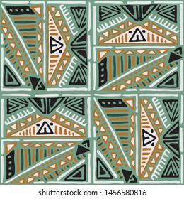 Ethnic Tribal and Batik Artwork for Fabric Print