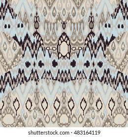 Ethnic tribal carpet, plaid pattern fabric wrapping, floor tile print, skin vintage abstract background vector, ethnic leather hand drawing pattern doodles
