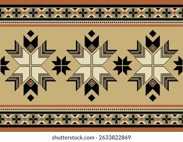 Ethnic tribal  colorful background. Seamless tribal pattern, folk embroidery, tradition geometric tribal ornament. Traditional design for fabric, textile, print, rug, paper

