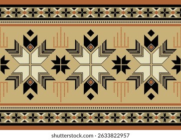 Ethnic tribal  colorful background. Seamless tribal pattern, folk embroidery, tradition geometric tribal ornament. Traditional design for fabric, textile, print, rug, paper