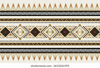 Ethnic tribal  colorful stripe background. Seamless tribal pattern, folk embroidery, tradition geometric ornament. Traditional design for fabric, textile, print, rug, paper