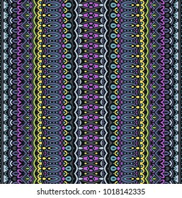 ethnic tribal festive pattern for fabric. Abstract geometric colorful seamless pattern ornamental. Mexican indian design