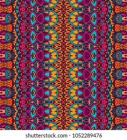ethnic tribal festive pattern for fabric. Abstract geometric colorful seamless pattern ornamental.
