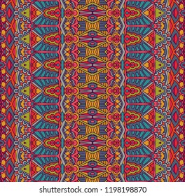 ethnic tribal festive pattern for fabric. Abstract geometric colorful seamless pattern ornamental. Mexican design
