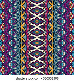 ethnic tribal  festive pattern for fabric. Abstract geometric colorful seamless pattern ornamental. Mexican design