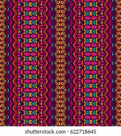 ethnic tribal festive pattern for fabric. Abstract geometric colorful seamless pattern ornamental. Mexican design