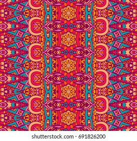 ethnic tribal festive pattern for fabric. Abstract geometric colorful seamless pattern ornamental.