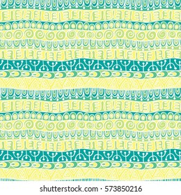 Ethnic tribal festive pattern for  textile, wallpaper, scrapbooking. Abstract geometric colorful seamless 
