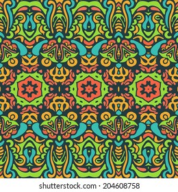 Ethnic Tribal Festive Vector Abstract Ornamental Background