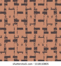 Ethnic tribal geometric pattern. Textile print. Decorative primitive background. Vector illustration.