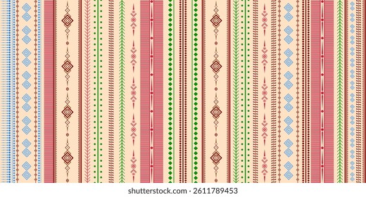 Ethnic Tribal Geometric Seamless Pattern