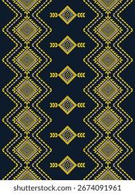 Patrón inconsútil geométrico tribal étnico azteca, nativo americano, navajo, diseño de color del estilo del suroeste para la impresión textil