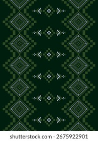 Patrón inconsútil geométrico tribal étnico azteca, nativo americano, navajo, diseño de color del estilo del arte del suroeste del pixel para la impresión textil