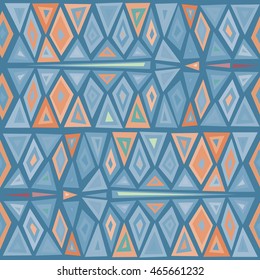 Ethnic, tribal, geometric seamless pattern.