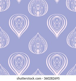 Ethnic tribal geometrical pattern, seamless background. Handdrawn, trendy colors