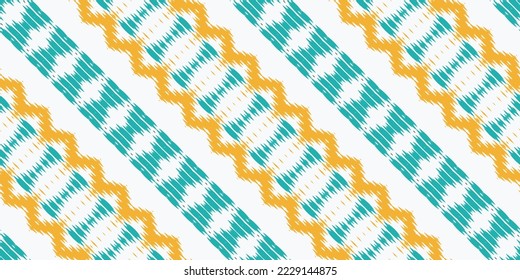 Ethnic Tribal Ikat designs tribal Aztec Seamless Pattern. Ethnic Geometric Ikkat Batik Digital vector textile Design for Prints Fabric saree Mughal brush symbol Swaths texture Kurti Kurtis Kurtas