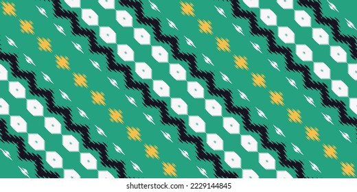 Ethnic Tribal Ikat dots tribal Africa Seamless Pattern. Ethnic Geometric Ikkat Batik Digital vector textile Design for Prints Fabric saree Mughal brush symbol Swaths texture Kurti Kurtis Kurtas