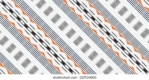 Ethnic Tribal Ikat dots tribal backgrounds Seamless Pattern. Ethnic Geometric Batik Ikkat Digital vector textile Design for Prints Fabric saree Mughal brush symbol Swaths texture Kurti Kurtis Kurtas