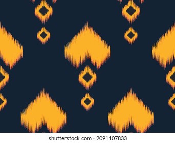 Ethnic tribal ikat pattern design. Design for texture, wrapping, clothing, batik, fabric, wallpaper and background. Pattern embroidery design.