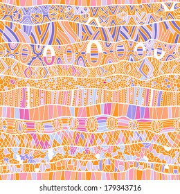 ethnic tribal lace seamless pattern