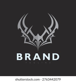 Ethnic tribal logo icon vector with symmetrical patterns and cultural symbolic meaning