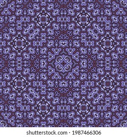 Ethnic tribal motifs seamless pattern graphic design. Organic abstract ornament. Floor tile endless pattern. Sacred design. Interior decor print.