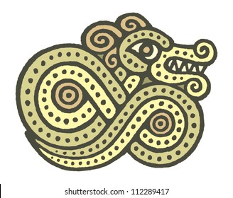 ethnic tribal native celtic viking snake serpent symbol tattoo