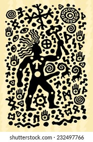 ethnic tribal native prehistoric warrior berserk symbol  svg