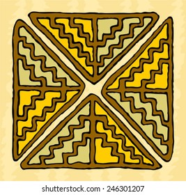 ethnic tribal native symbol ornament 