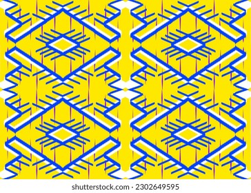 ethnic tribal pattern  Classical Style Vector Pattern Teal
