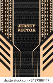 Ethnic and tribal pattern design for sublimation sports jersey