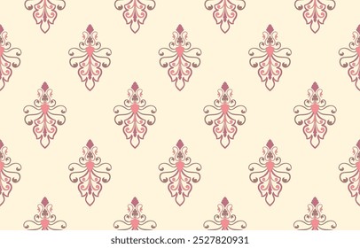 ethnic tribal pattern Pink seamless pattern for fabric, wallpaper