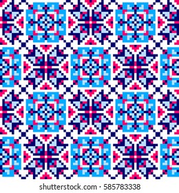 Ethnic tribal pattern. Seamless geometric background.