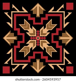 Ethnic Tribal Patterns Aztec Tribe Geometric Patterns for Fabric Designs