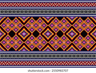 Ethnic tribal patterns in seamless geometric patterns.