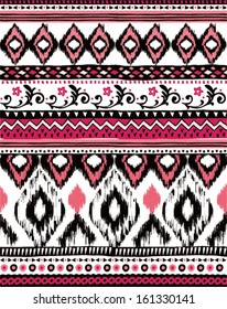 ethnic tribal print seamless vector pattern  background