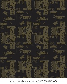 ethnic tribal seamless pattern