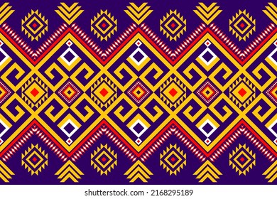 Estilo de boho geométrico de patrón tribal inmaculado para ropa nativa, diseño de bordado, tela tradicional, textil azteca, envoltura, batik, cortina, alfombra, fondo, arte de papel pintado, ilustración