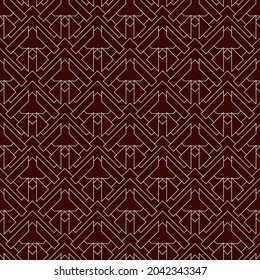 Ethnische, Stammes nahtloses Muster. Indianische Amerikaner sticken textilstilisierten Oberflächendruck. Boho-Chic-Ornament. Wiederholte Dreiecke, geometrischer Hintergrund. Mosaikhintergrund. Vektorgrafik