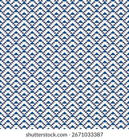 Ethnic, tribal seamless pattern. Native americans embroidery textile stylized surface print. Boho chic ornament. Repeated triangles geometric background. Mosaic wallpaper. Vector abstract