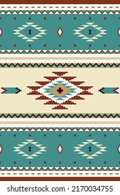 Ethnic, tribal seamless pattern. South western rug design. Mexican blanket vector seamless pattern. Native Indian ornament.