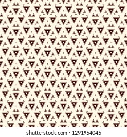 Ethnic, tribal seamless surface pattern. Native americans style background. Repeated geometric figures motif. Contemporary abstract wallpaper. Boho chic digital paper, textile print. Vector art